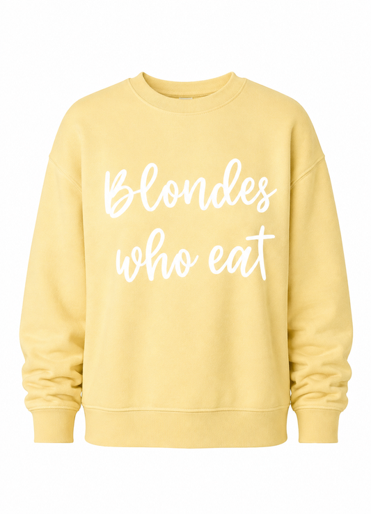 Blondes Who Eat Crewneck