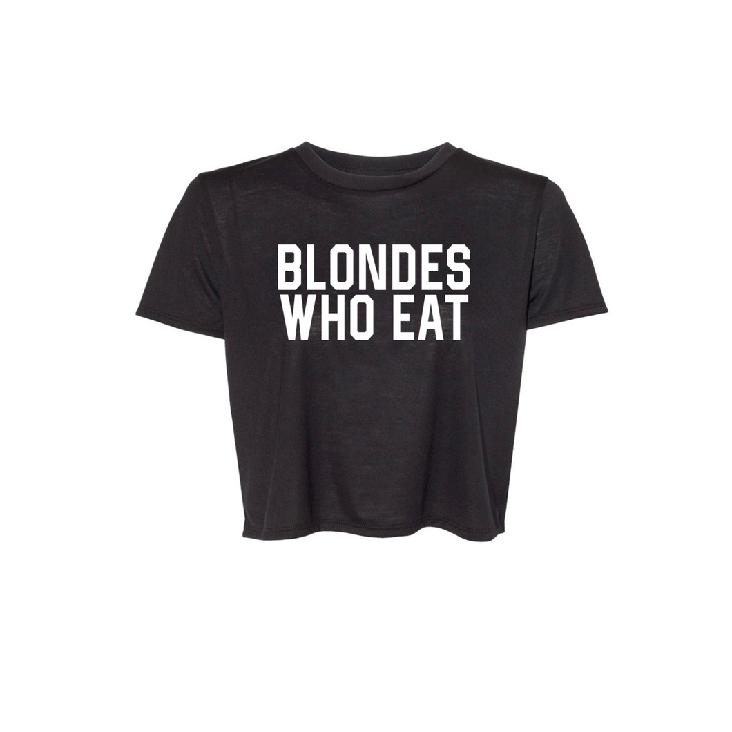 BLACK of ATHLETIC // LADIES FLOWLY CROPPED TEE